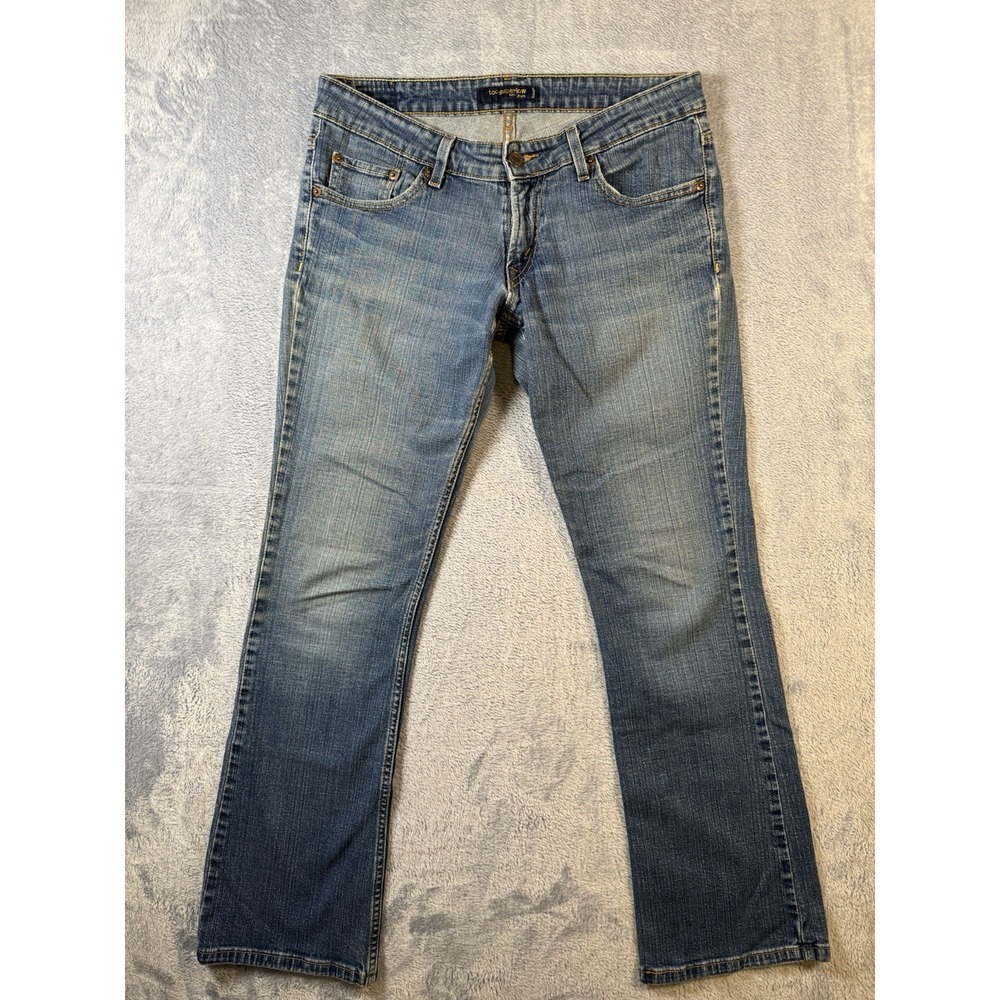 Levi's 524 Too Superlow Flare Jeans Women's 6M Blue Denim Y2K Low Rise 32x30